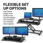 Fellowes Corsivo Sit/Stand Height Adjustable Workstation Black 8091001