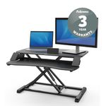 Fellowes Corsivo Sit/Stand Height Adjustable Workstation Black 8091001