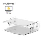 Fellowes Clarity Adjustable Monitor Stand Clear Acrylic 9731101