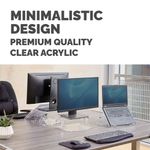 Fellowes Clarity Adjustable Monitor Stand Clear Acrylic 9731101