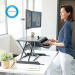 Fellowes Lotus LT Sit/Stand Height Adjustable Workstation Blk 8215001