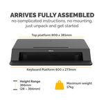 Fellowes Lotus LT Sit/Stand Height Adjustable Workstation Blk 8215001