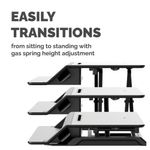 Fellowes Lotus LT Sit/Stand Height Adjustable Workstation Blk 8215001