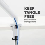 Fellowes Platinum Series Single Monitor Arm White 8056201
