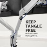 Fellowes Platinum Series Dual Monitor Arm Silver 8056501