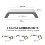Fellowes Hana LT Monitor Stand White - 100016997