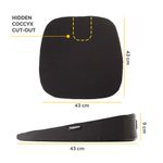 Fellowes Breyta Wedge Seat Cushion Black 100119849