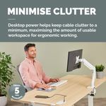 Fellowes Power Spot With 1 X Power Socket 230V + 1 Usb C 30W White
