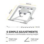 Fellowes Alumia Portable Laptop Stand Silver 100138867
