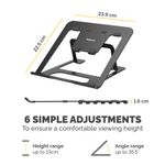 Fellowes Alumia Portable Laptop Stand Black 100138868