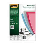 Fellowes Binding Covers for Comb/Wire Binding Machines A4 150 Micron Clear PET (Pack of 100) 5384501