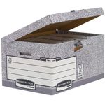 Bankers Box System Flip Top Storage Box Grey (Pack of 10) 01815