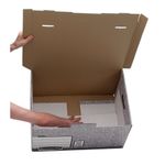 Bankers Box System Flip Top Storage Box Grey (Pack of 10) 01815