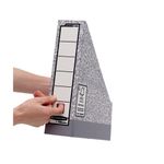 Bankers Box Prem Magazine File Grey/White (Pack of 10) 186004