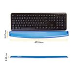 Fellowes Crystals Gel Keyboard Wrist Support Blue 9113701