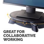 Fellowes Rotating Monitor Stand Platform 14kg Capacity Graphite 9145003