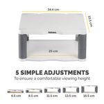 Fellowes Premium Monitor Stand Platinum 9171701
