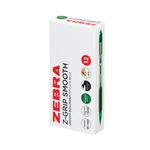 Zebra Z-Grip Retractable Ballpoint Green Pack of 12 4901681030521