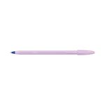 Bic Cristal Ball Pen Assorted Pastel Barrel Blue Ink (Pack of 5) 302561