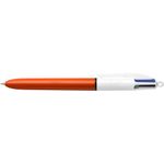 Bic 4 Colours Ballpoint Pen Orange Barrel Fine (Pack of 12) 982867