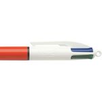 Bic 4 Colours Ballpoint Pen Orange Barrel Fine (Pack of 12) 982867