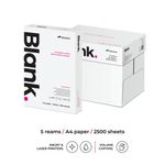 Blank A4 White Copier Paper (Pack of 2500) BLANK070X701