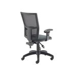 5 Star Lumo Mesh Chair with Height Adjustable Arms Charcoal SF1180797