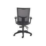 5 Star Lumo Mesh Chair with Height Adjustable Arms Charcoal SF1180797