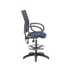 5 Star Lumo Mesh Chair Fixed Arms/Draughtsman Kit Royal Blue SF1807126