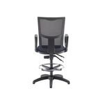 5 Star Lumo Mesh Chair Fixed Arms/Draughtsman Kit Royal Blue SF1807126