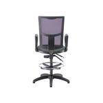 5 Star Lumo Mesh Chair Fixed Arms/Draughtsman Kit Charcoal SF2096687