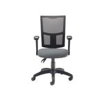 5 Star Lumo Mesh Chair with Folding Arms Charcoal SF2317076