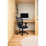 5 Star Lumo Mesh Chair with Height Adjustable Arms Black SF2695694