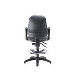 5 Star Lumo Hbk Chair Fixed Arms/Draughtsman Kit Charcoal SF3155248