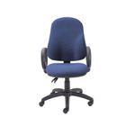 5 Star Lumo High Back Operator Chair Fixed Arms Royal Blue SF3167305