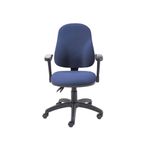 5 Star Lumo High Back Operator Chair Folding Arms Royal Blue SF3464235