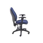 5 Star Lumo High Back Operator Chair Folding Arms Royal Blue SF3464235