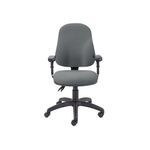 5 Star Lumo Hbk Operator Chair Adjustable Arms Charcoal SF5761218