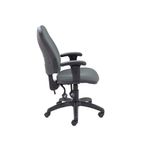 5 Star Lumo Hbk Operator Chair Adjustable Arms Charcoal SF5761218