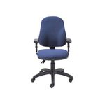5 Star Lumo Hbk Operator Chair Adjustable Arms Royal Blue SF6006003