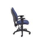 5 Star Lumo Hbk Operator Chair Adjustable Arms Royal Blue SF6006003