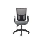5 Star Lumo Mesh Chair with Fixed Arms Charcoal SF6470633