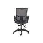 5 Star Lumo Mesh Chair with Fixed Arms Charcoal SF6470633
