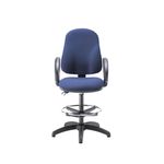 5 Star Lumo Hbk Chair Fixed Arms/Draughtsman Kit Royal Blue SF7540533