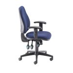 5 Star Teso High Back Task Chair Height Adjustable Arms Blue SF7811859