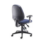 5 Star Teso High Back Task Chair Height Adjustable Arms Blue SF7811859