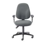 5 Star Teso Hbk Task Chair Height Adjustable Arms Charcoal SF8296391