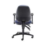 5 Star Teso High Back Task Chair with Folding Arms Blue SF9086329
