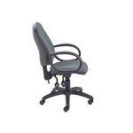 5 Star Lumo High Back Operator Chair Fixed Arms Charcoal SF9307882