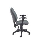 5 Star Lumo High Back Operator Chair Folding Arms Charcoal SF9491650